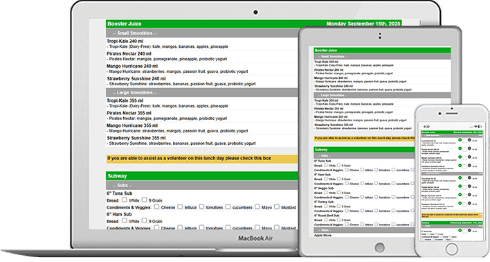 school lunch management software interface